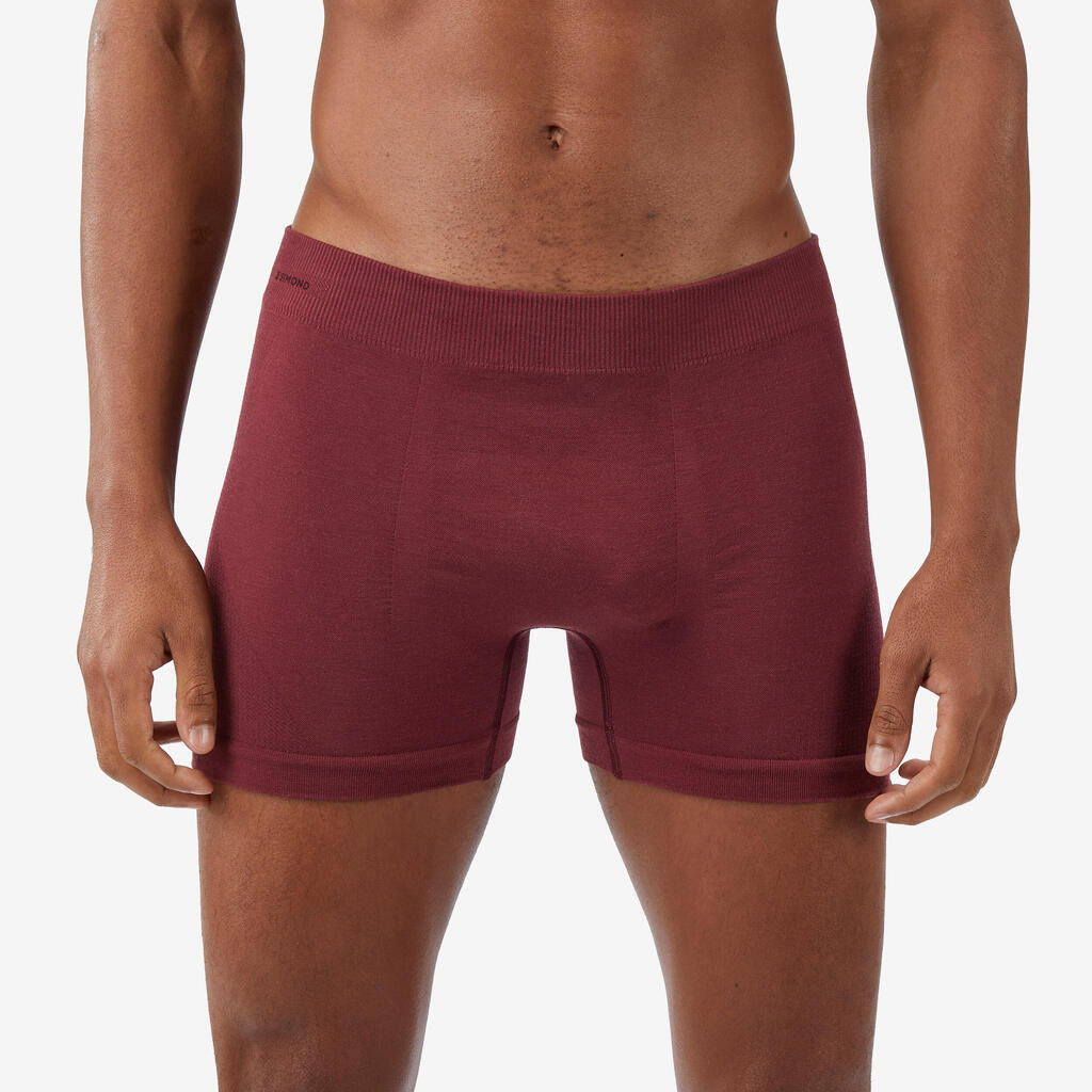 Men's Mountain Trekking Merino Wool Boxer Shorts MT900